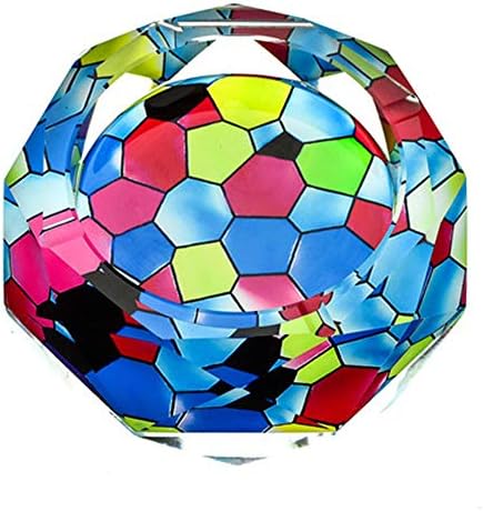 LANTAO Креативен Цветен Модел Прозрачна Восьмигранная Форма с Диаметър 3,9 Пура Цигара Кристални, Стъклени Пепелници