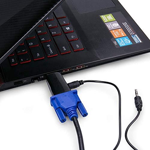 Адаптер конвертор szcmx CMX HDMI към VGA Адаптер за порта за дисплей с покритие HDMI с аудиовыходом за лаптопи,
