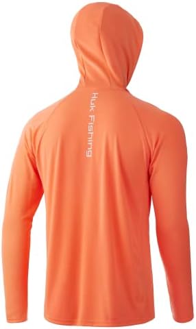 Мъжки hoody HUK Pursuit с качулка | Performance Риза с дълъг ръкав +30 UPF
