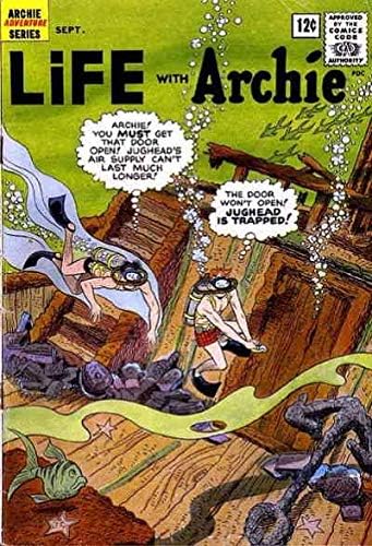 Живот с Арчи 16 VG ; Корица на комикса Арчи | септември 1962, scuba