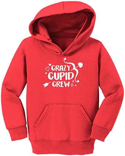 Tcombo Crazy Cupid Crew - Hearts Love Arrows За деца /Youth Руното hoody С качулка