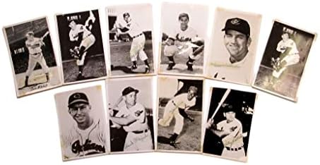 Лот от 10 Картички със снимки на Cleveland Indians с размери 3,5x5,5 с Автограф - Снимки на MLB с автограф
