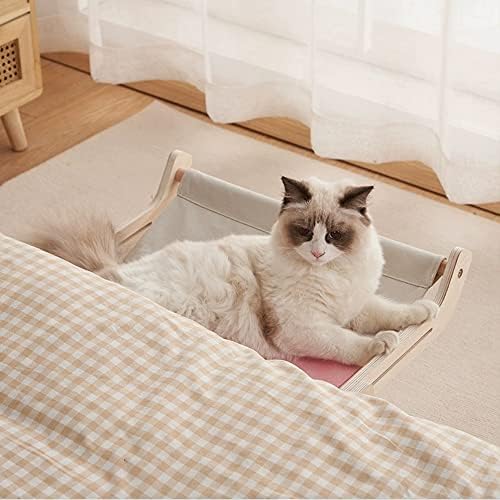 Здрав и стабилен Котешки нощуват край леглото, лесен за сглобяване и използване на Котка на перваза на прозореца-легло,