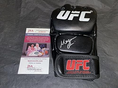 Ръкавици UFC с автограф Меган Оливи UFC Репортер JSA Auth - ръкавици MLB с автограф