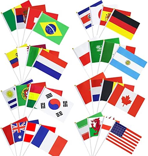 Знамена на мондиал 2022, Знамена на света, 32 бр Знамена на всички участващи национални отбори на световното Първенство