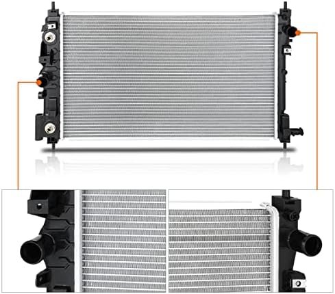 1-ред алуминиев радиатор OE Style, Съвместим с Cadillac XTS 13-19, DPI 13366