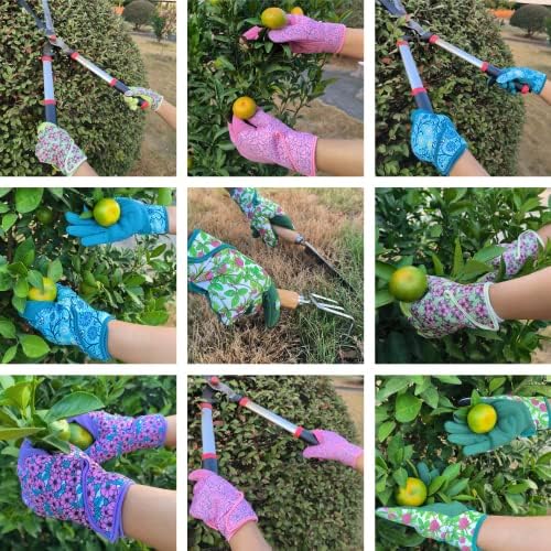 Градински Ръкавици MSUPSAV за озеленяване, Градински Ръкавици от Изкуствена Кожа, Работни Ръкавици със Сензорен