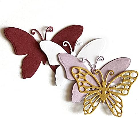 Trdxxx 4 бр. 3D Пеперуди Метални Режещи Печати за DIY Албум за Scrapbooking Хартиени Картички Декоративни Занаяти