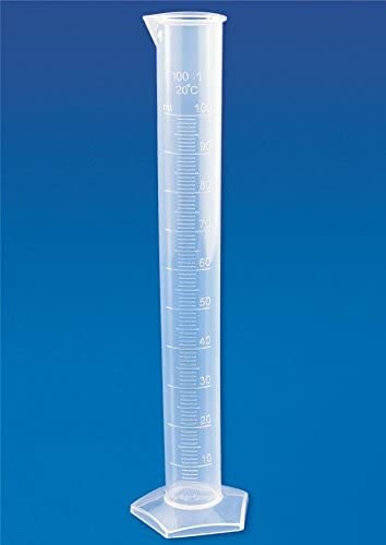 Мерителна цилиндър 100 мл (Шестограмен) Полипропилен (опаковка от 12 броя)