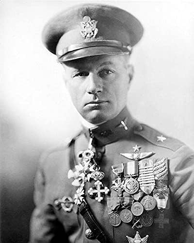 Портрет Били Мичъл В униформа времето на Първата световна война 11x14, печат на снимки от галогенида Сребро
