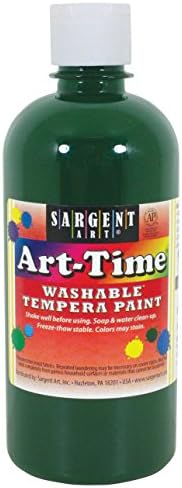 Сарджънт Art, Темперная Боя Green Art-Time За пране, 16 унции, 16 унции