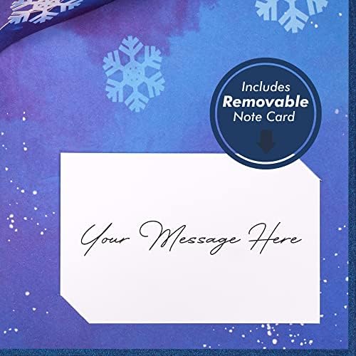 Хартиена Коледна картичка Love Pop Up, Шейната на дядо коледа, за зимата, Празник, подарък за Коледа, Корица 5 x 7 - Включва плик и етикет за бележки
