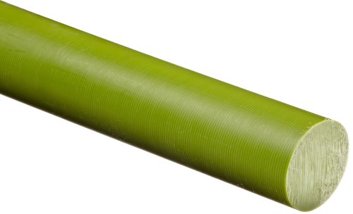 Сверхскользкий през Цялата пръчка от висококачествен гласове найлон 6 с маслен пълнеж, Лъскав, ASTM D5989, Зелен,