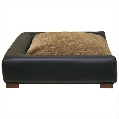 Висококачествена Квадратна легло за домашни любимци Blue Ribbon Furniture, размер 17-1/2 инча на 16 инча с 4-1/2