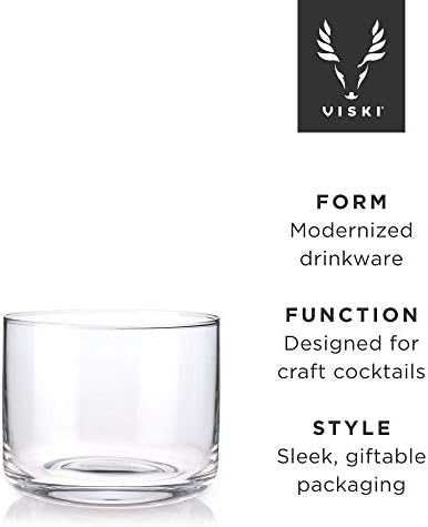 Комплект чаши за вино Viski Crystal Negroni от 2 Кристални чаши премиум - клас, не съдържат олово, Стилни Чаши за