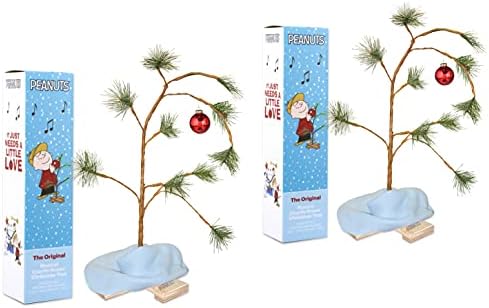 24-Инчов Коледно дърво, на Чарли Браун с одеало Лайнуса, 2 опаковки