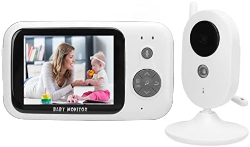 Монитор Детска Камери, Наблюдение на температурата на 3,2-инчов LCD екран 2,4 G със защита От Смущения Инфрачервено