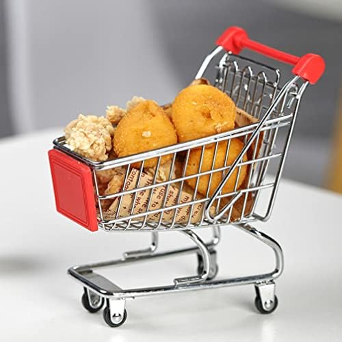 Zerodeko Мини-Количка за Пазаруване Количката за Супермаркет Количка за Бързо Хранене Сервировочная Кошница Малка