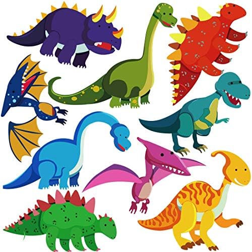 Стикери за стена с Динозавром DEKOSH за декор на детска стая | Светът на Джурасик парк T-rex Цветни Стикери за стена