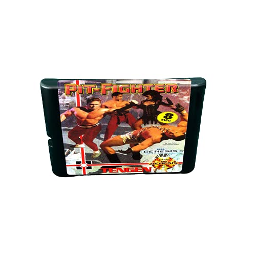 Aditi Pit Fighter - 16-битов игри касета MD конзола За MegaDrive Genesis (японски корпус)